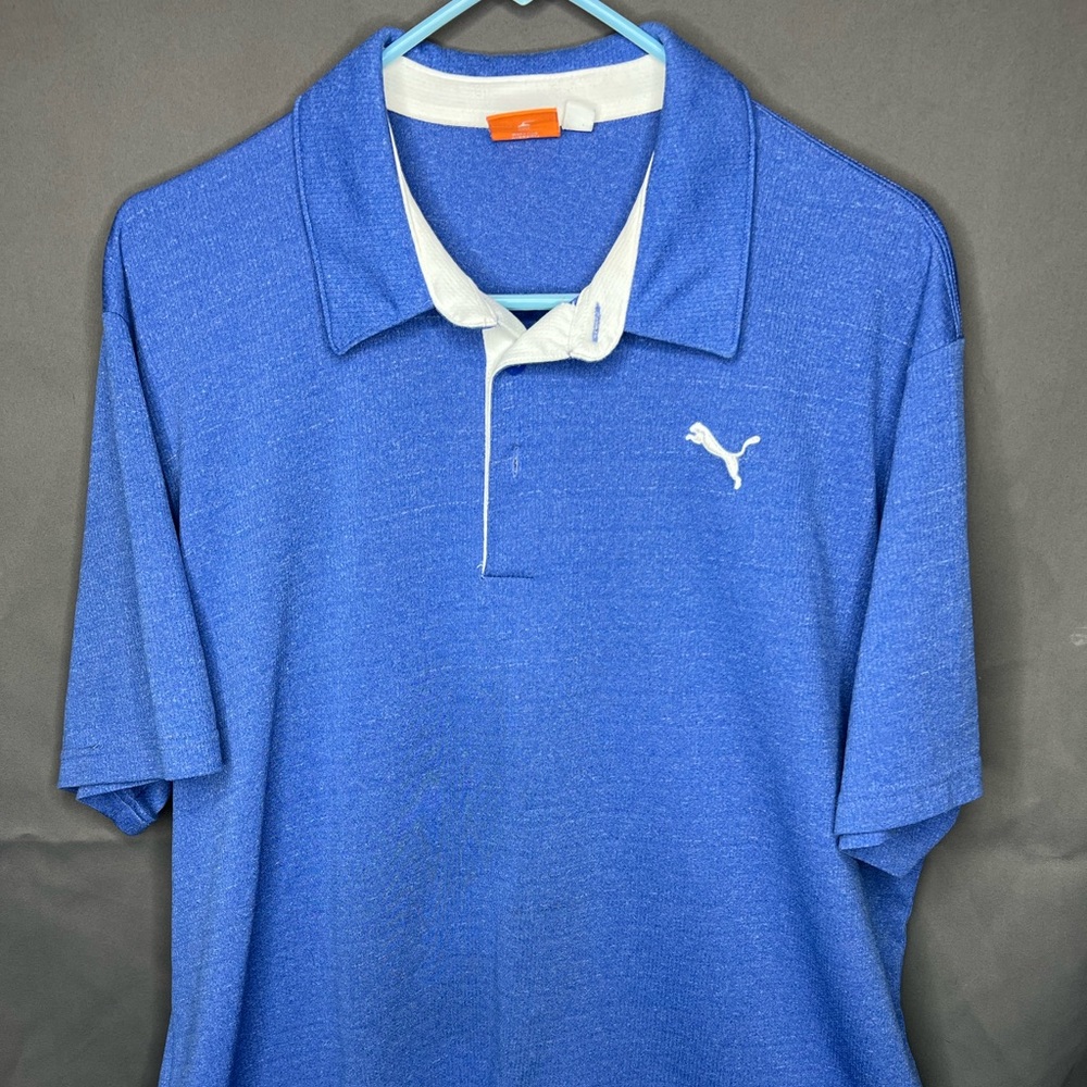 Puma Golf Men’s Polo Shirt XL Dry Cell Blue